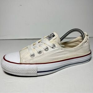 Converse Chuck Taylor All Star Womens Shoreline Cream Canvas Slip On Sneakers 8